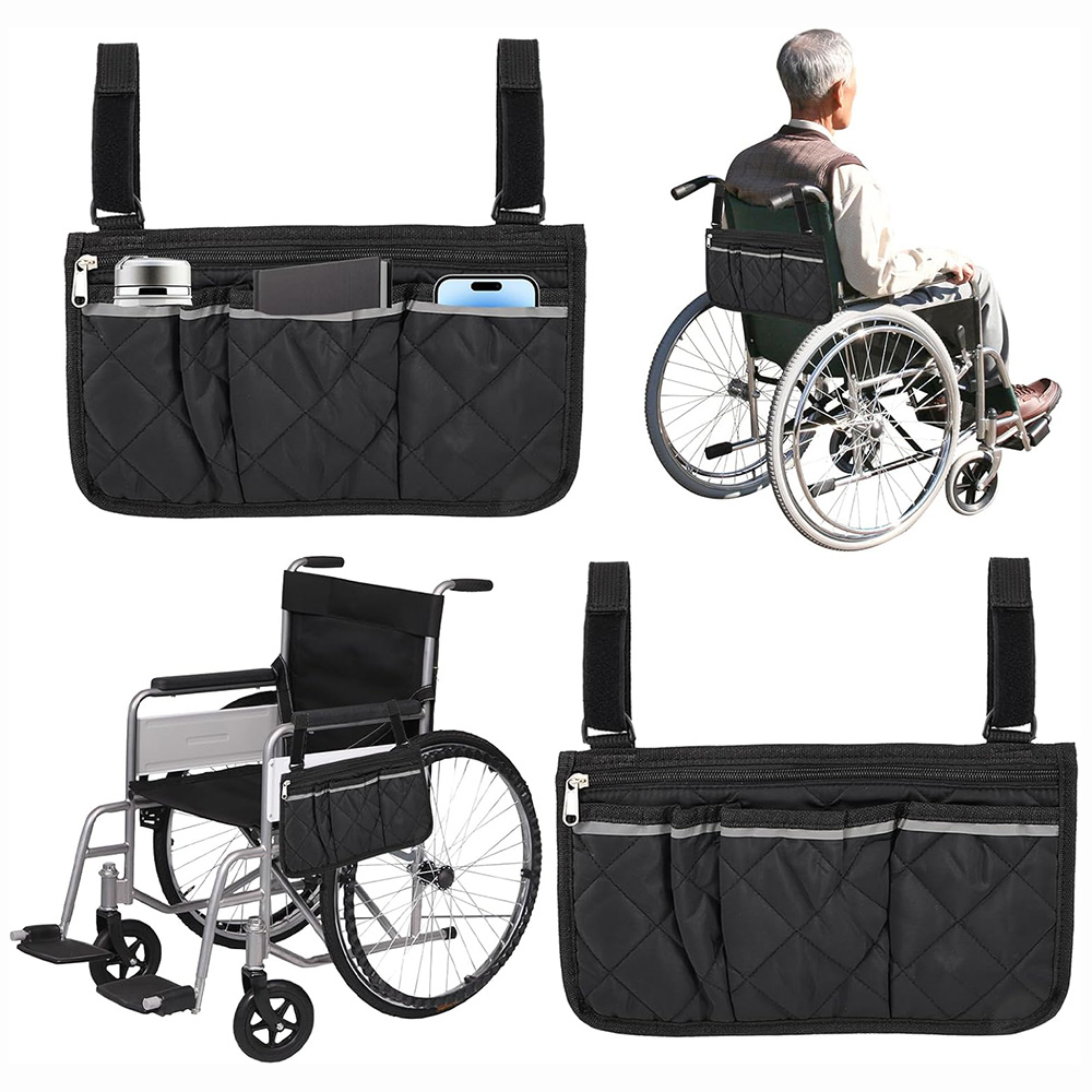Baby Clothing Types - Rolstoel zijarmsteun tas met reflecterende strip
