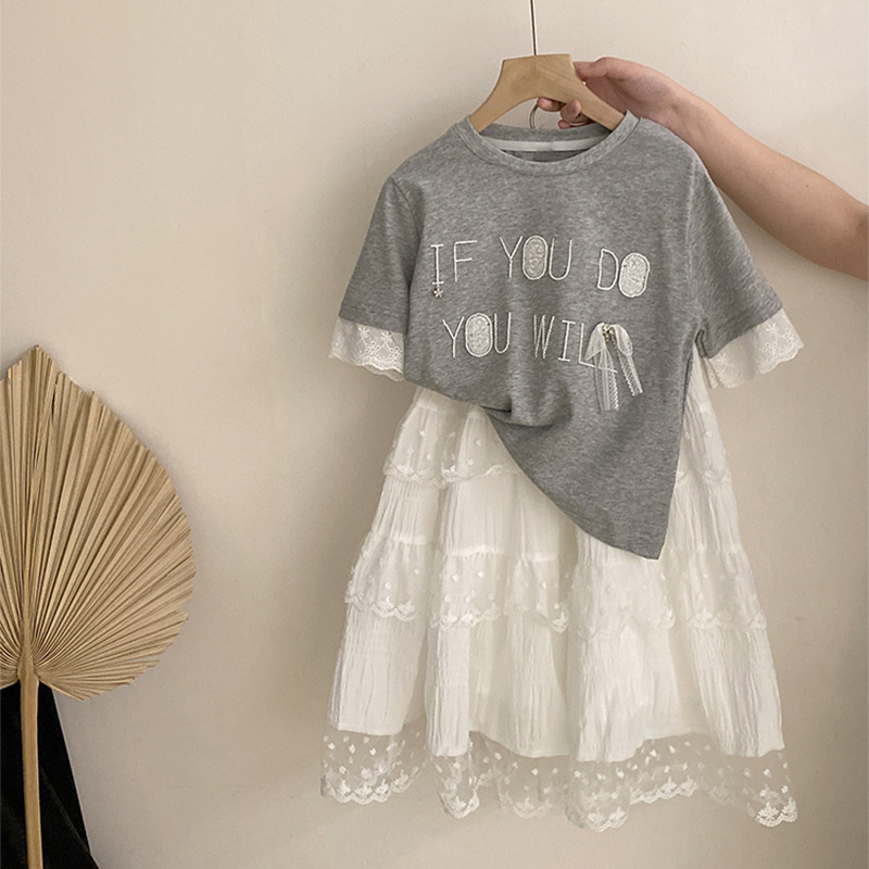 Baby Clothing Yarn - Meisjes Pak 2025 Zomer Nieuwe Kinderkleding