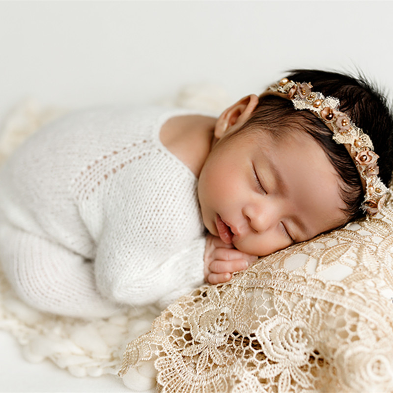 Baby Clothing Yarn - 2025 Newborn Fotografie Kleding Konijnenoren Hoed