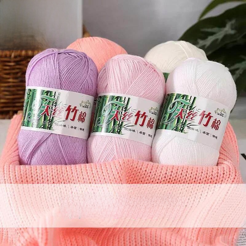 Baby Clothing Yarn - Puur katoen fijn garen bamboe houtskool