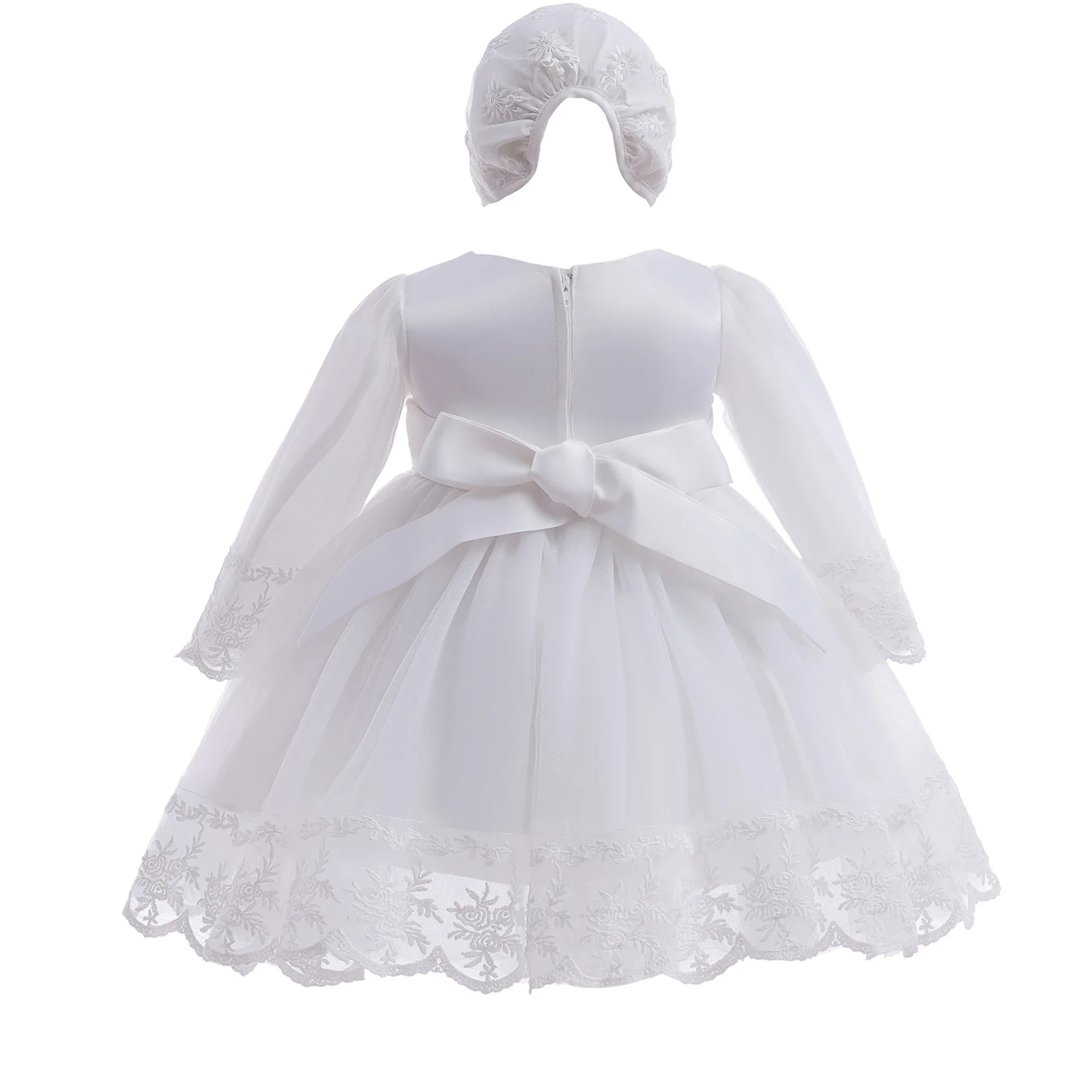 Baby Meisje Jurk Wit Borduren  - Baby Clothing Yarn recensie en prijs